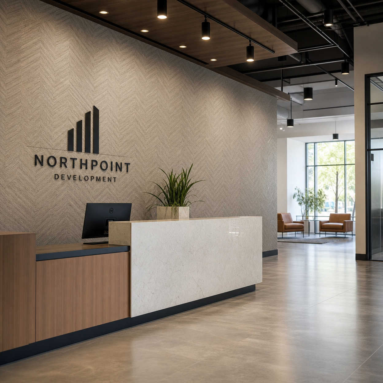 Commercial wallpaper installation